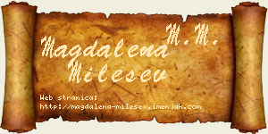 Magdalena Milešev vizit kartica